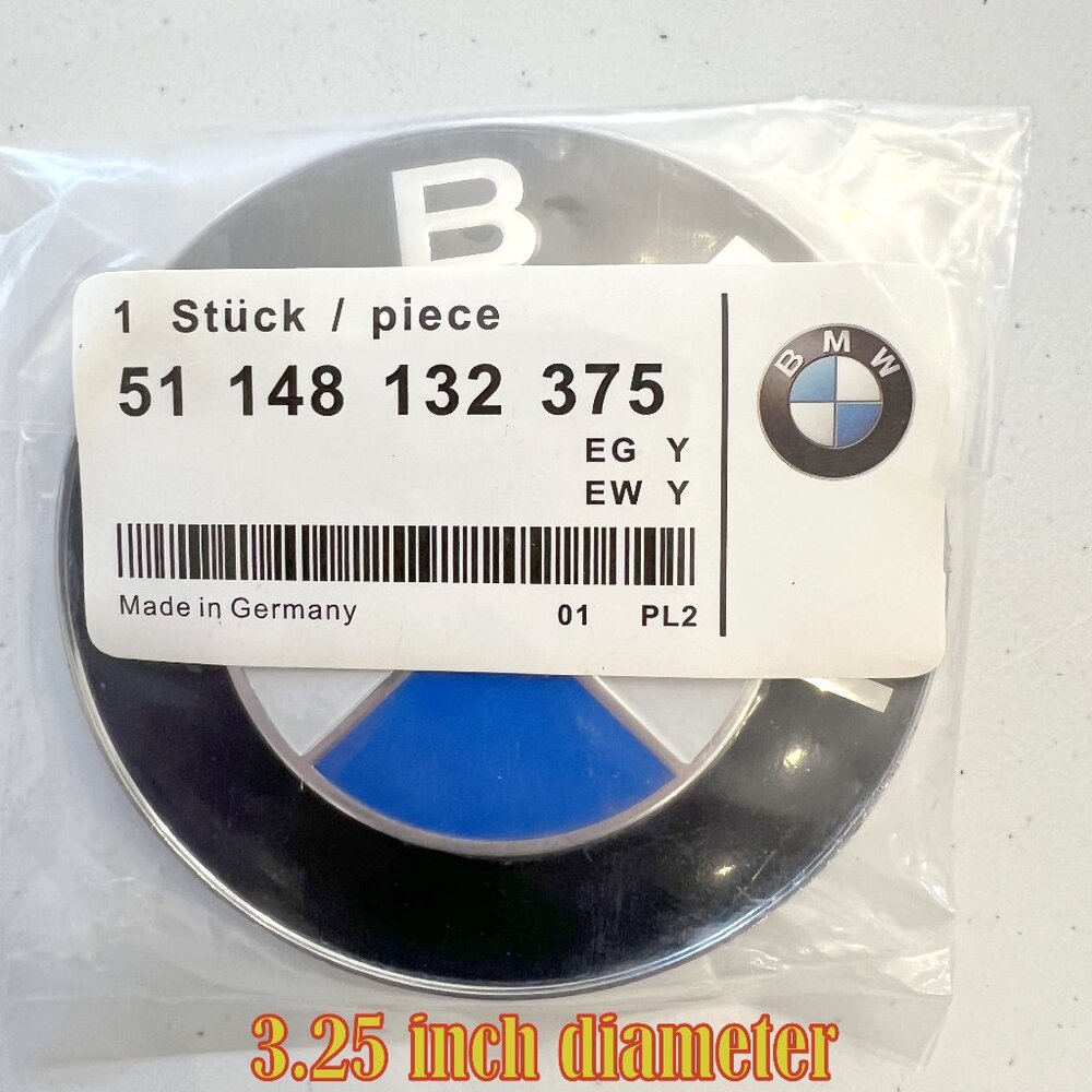 BMW OEM Made in Germany Roundel Hood Badge!